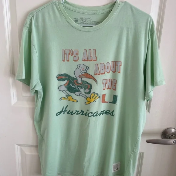 Miami Hurricanes Retro Brand Tshirt Size Large - Picture 3 of 6